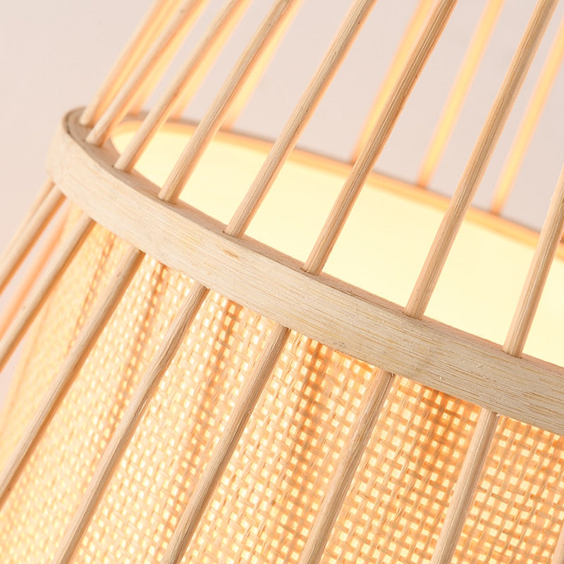Japanese tea house inspired Bamboo Floor Lamp.