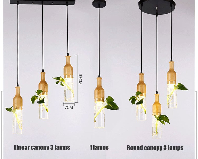 LED light with planter Decoration Pendant lights