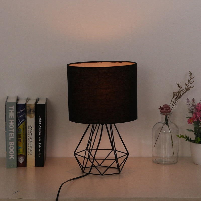 Geometric Table Lamp with Shade