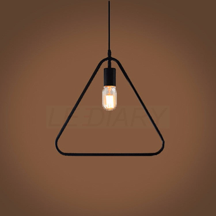 Iron pendant light in 5 shapes