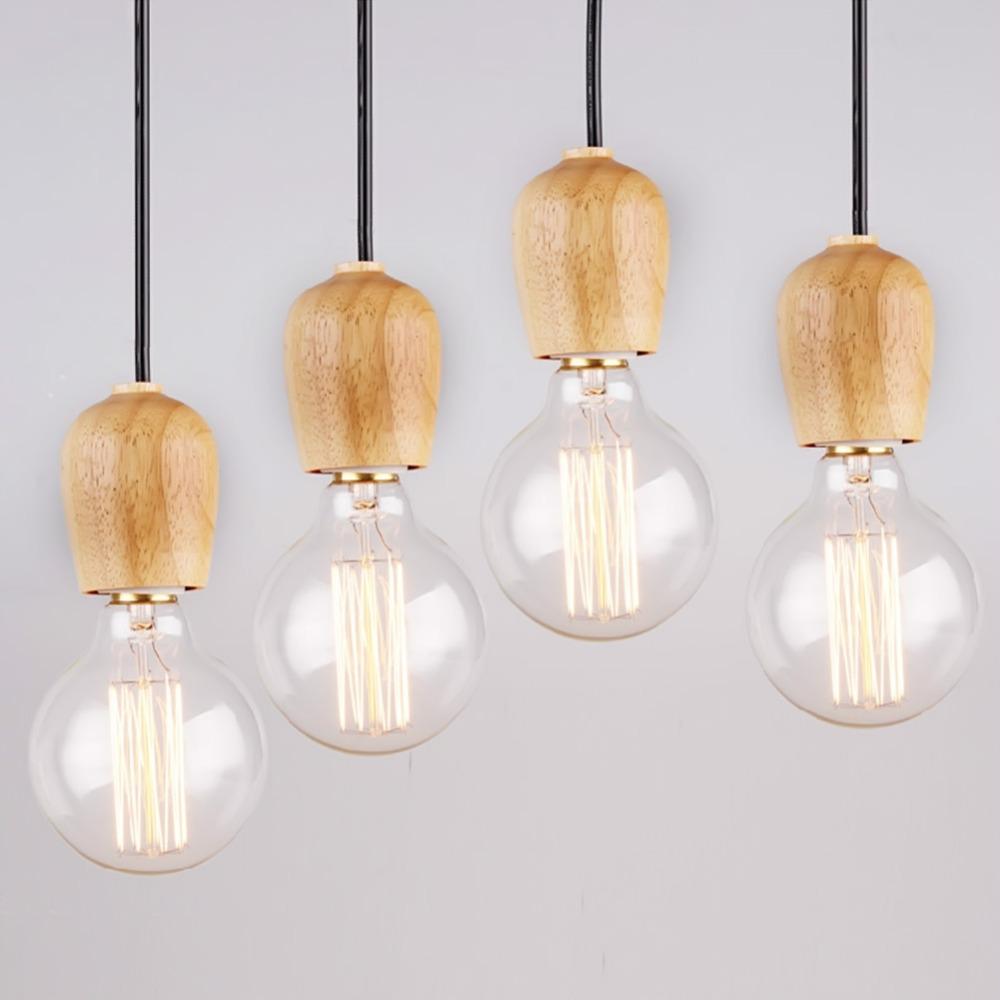 Simple design hanging light in wood