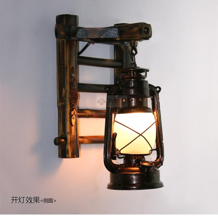 vintage looking lantern wall lamp