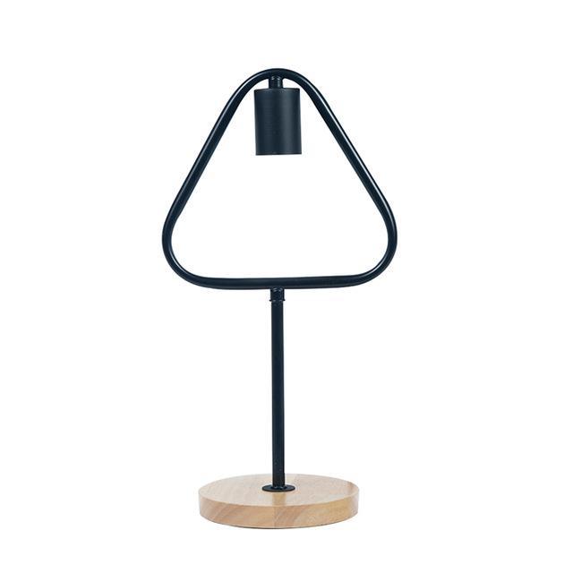 Simple geometric table lamp