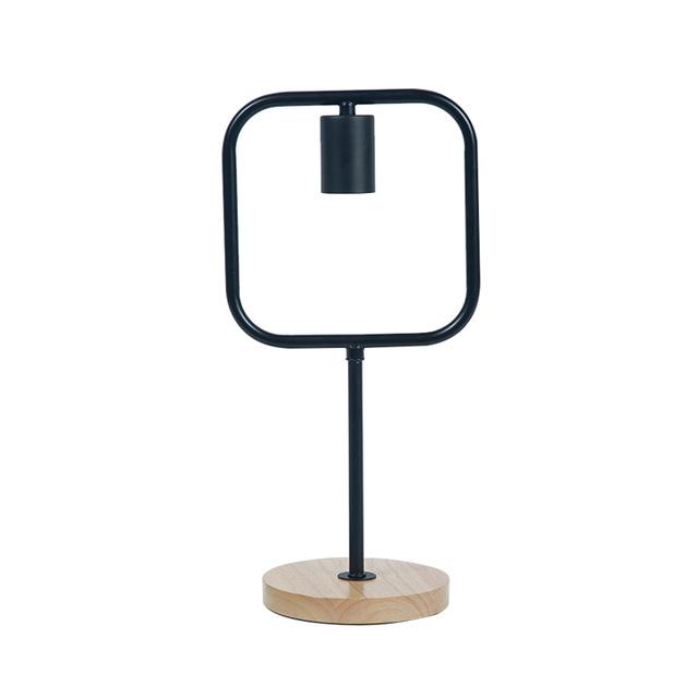Simple geometric table lamp