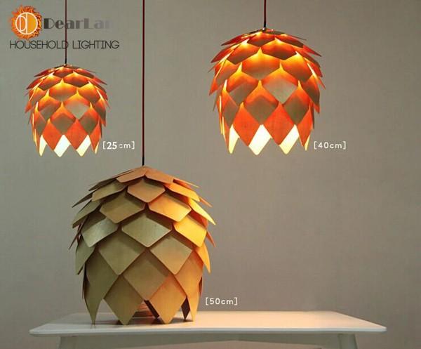 Modern Wooden Art Pendant Light  - 3 sizes