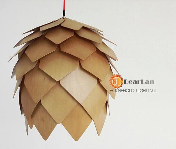 Modern Wooden Art Pendant Light  - 3 sizes