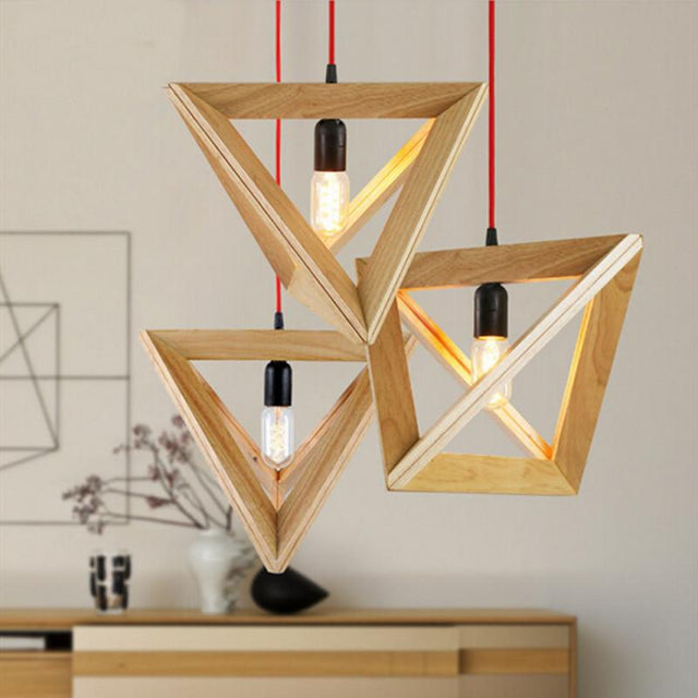 angular pendant light available in three sizes