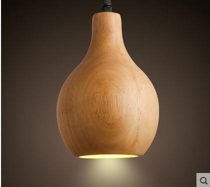 Moder wooden pendant and LED light