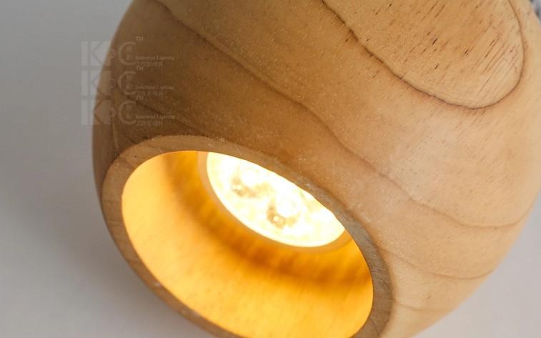 Moder wooden pendant and LED light