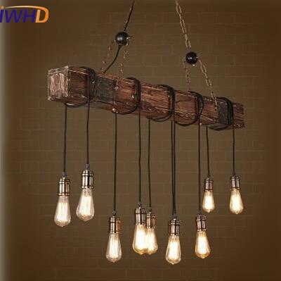 Industrial looking chandelier with string lights