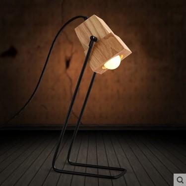 Simple Modern Wood Table Lamp