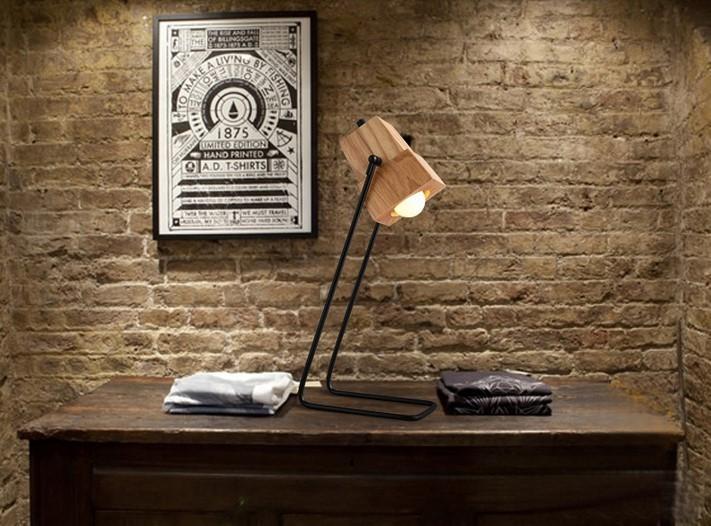 Simple Modern Wood Table Lamp