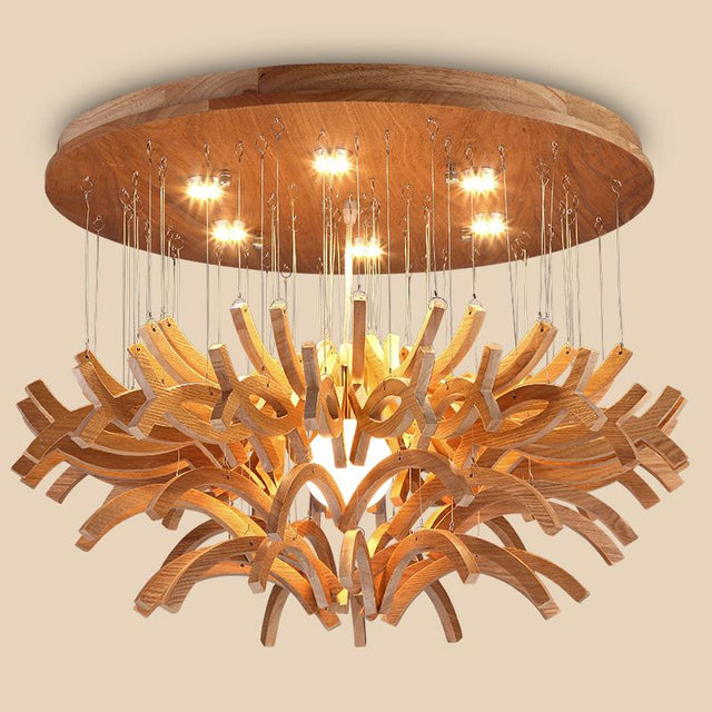 Designer Wooden Pendant chandelier