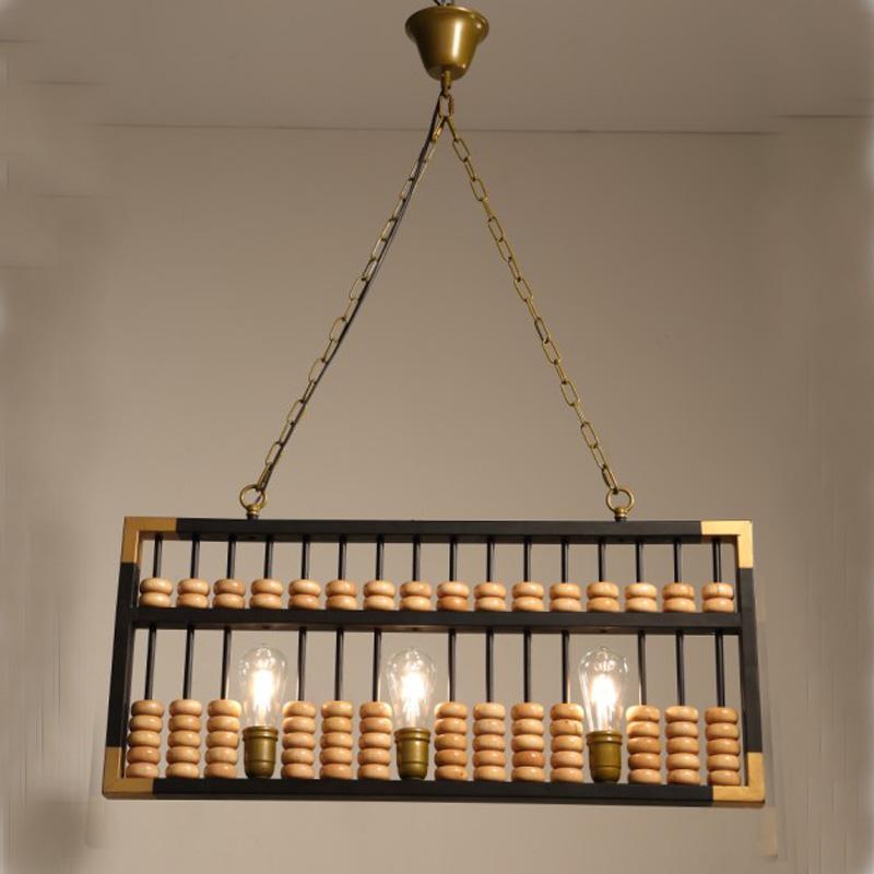 Chinese abacus pendant lights