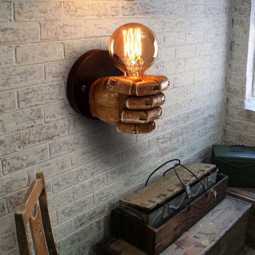 Hand wall lamp