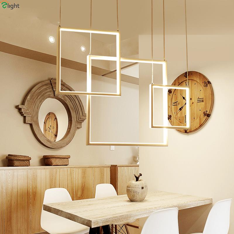 Hanging square pendant lights (with 3 or 5 squares)