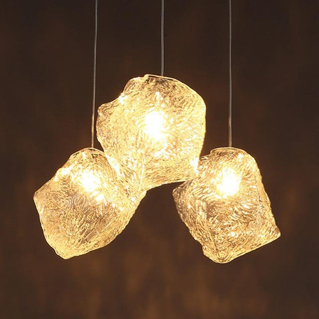 Hanging crystal pendant light