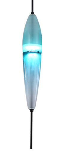 Turquoise hand blown glass pendant lights