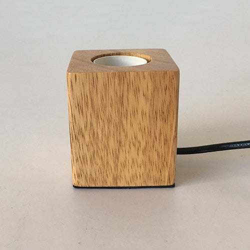 Modern solid wood table lamp